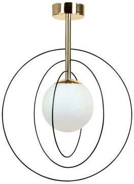 Lampa sufitowa kula czarno-złota COSMO