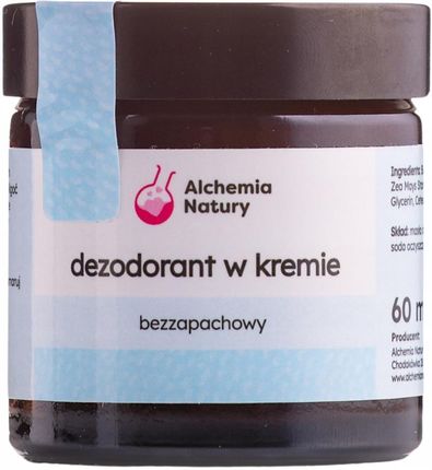 Alchemia Natury Dezodorant W Kremie Bezzapachowy 60ml