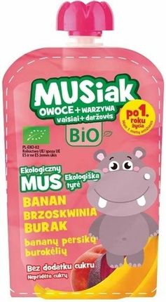 Sokpol Mus Owocowo Warzywny Bio (Banan, Brzoskwinia, Burak) 100g