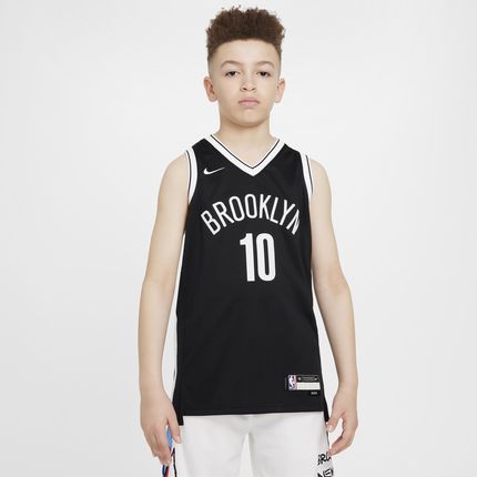 Koszulka dla dużych dzieci Brooklyn Nets Icon Edition 2021/22 Nike NBA Swingman - Czerń