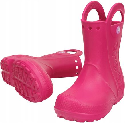 Kalosze dziecięce Crocs Handle Rain Boot Kids candy pink 25 Eu