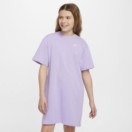 Sukienka typu T-shirt dla dużych dzieci (dziewcząt) Nike Sportswear - Fiolet