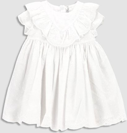 Sukienka tkaninowa biała 80 Coccodrillo