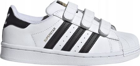 Buty dziecięce sportowe adidas Superstar EF4838 skórzane białe rzepy 33
