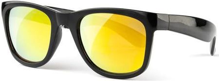 Okulary Przeciwsłoneczne Real Shades Black Wayfarer Orange Lens 10+