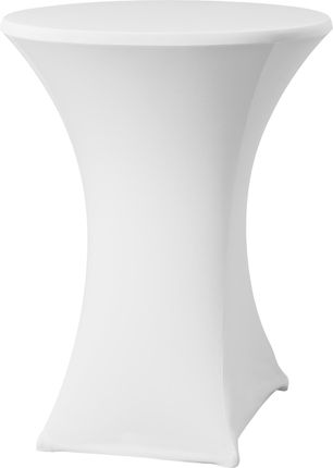 Hendi Obrus Okrągły Bez Prasowania Śr. 80Cm Tkanina Jersey Biały - (813157)