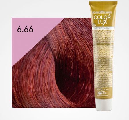 DESIGN LOOK Farba do włosów 6.66 COLOR LUX 100 ml