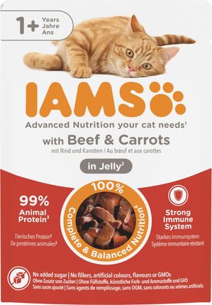 IAMS Advanced Nutrition Comida Húmeda Para Gatos Adultos - 12 Latas De 85g, Varios Sabores De Carne