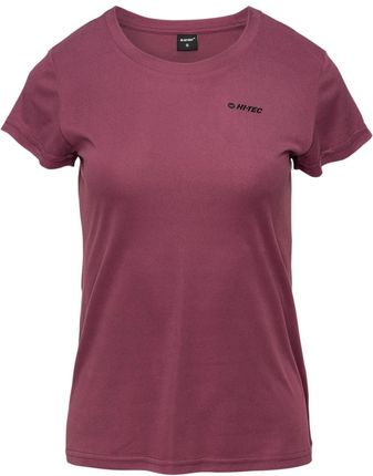 Hi-Tec koszulka techniczna damska z krótkim rękawem T-shirt Lady Inez L BORDOWY