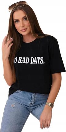 Bluzka bawełniana No Bad Days czarna