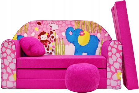Welox Mini Sofa Piankowa Kanapa Rozkładana Dla Dzieci Z Poduszkami W Zestawie