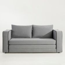 Zdjęcie Sofa rozkładana 3-osobowa szara LIO - Chojnów