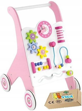 Viga Toys Chodzik Edukacyjny Drewniany Zabawka Dla Dzieci Niemowląt Dziewczynki 18M+ Montessori