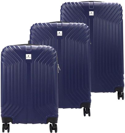 Mocna męska walizka z tworzywa ABS Pierre Cardin ISTANBUL MED10 x3 Z