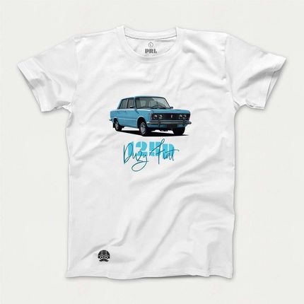 Koszulka Męska z Fiatem 125p na prezent dla miłośników polskiej klasyki motoryzacyjnej