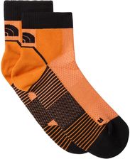 Skarpety do biegów trailowych unisex The North Face TRAIL RUN QUARTER pomarańczowe NF0A882ETNI