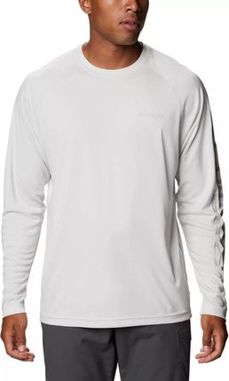 Koszulka sportowa z długim rękawem Terminal Tackle Heather LS Shirt - biała | ZAMÓW NA DECATHLON.PL - 30 DNI NA ZWROT