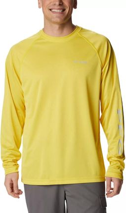 Koszulka sportowa z długim rękawem Terminal Tackle Heather LS Shirt - żółty | ZAMÓW NA DECATHLON.PL - 30 DNI NA ZWROT