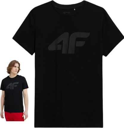 4f T-Shirt koszulka męska 4fss23ttshm537 M GŁĘBOKA CZERŃ
