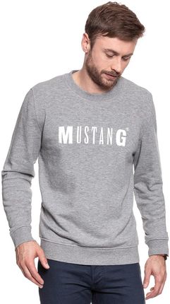 MUSTANG BLUZA Logo Sweatshirt MID GREY MELANGE 1006290 4140