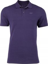 4F Koszulka Polo Granatowa odcień fioletu Polówka 100% Bawełna M130 r. M