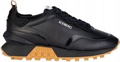 Ranking ICEBERG efektowne włoskie sneakersy buty męskie NOWOŚĆ COMB.NERO Popularne włoskie buty