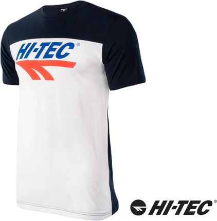 Hi-Tec T-Shirt koszulka męska Retro XXXL BIAŁY / NIEBIESKI