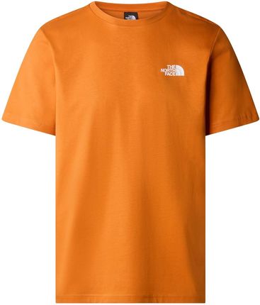 Koszulka męska The North Face S/S REDBOX pomarańczowa NF0A87NPPCO