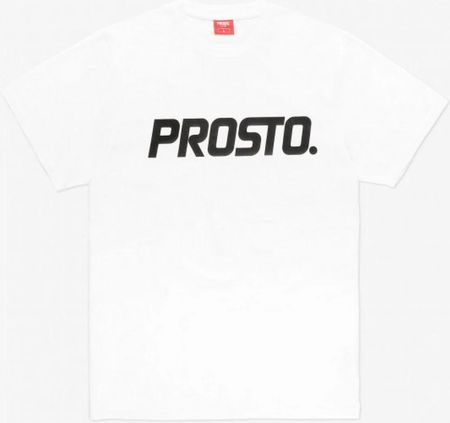 Męski t-shirt z nadrukiem Prosto Biglog - biały