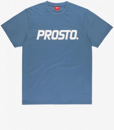 Męski t-shirt z nadrukiem Prosto Biglog - niebieski