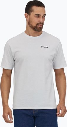 Koszulka trekkingowa męska Patagonia P-6 Logo Responsibili-Tee white | WYSYŁKA W 24H | 30 DNI NA ZWROT