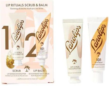 LANOLIPS - Lip Rituals Scrub & Balm Coconutter - Zestaw do pielęgnacji ust