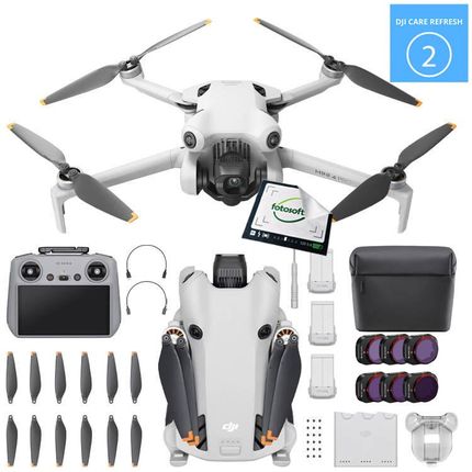 DJI Mini 4 Pro (RC-2) Fly More Combo + Care 2 Lata + Filtry All Day
