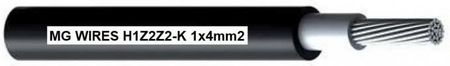 Mg Przewód Fotowoltaiczny Wires 1x4mm2 0,6/1kV Czarny H1Z2Z2-K-4mm2 Bk 100m H1Z2Z2K4MM2100M
