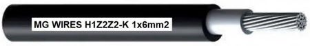 Mg Przewód Fotowoltaiczny Wires 1x6mm2 0,6/1kV Czarny H1Z2Z2-K-6mm2 Bk 100m H1Z2Z2K6MM2100M