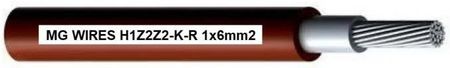 Mg Przewód Fotowoltaiczny Wires 1x6mm2 0,6/1kV Czerwony H1Z2Z2-K-R-6mm2 Rd 500m H1Z2Z2KR6MM2500M