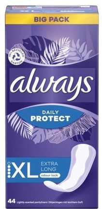 Always Daily Protect Extra Long Odour Lock Wkładki Higieniczne 44szt.