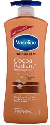 Vaseline Intensive Care Cocoa Radiant Rozświetlające Mleczko Do Ciała Dla Skóry Suchej 600ml