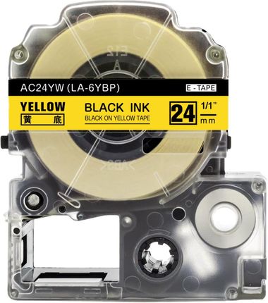 Specmark Taśma Epson Lk-6Wbn 24Mm X 8M Żółta Czarny Nadruk - Zamiennik