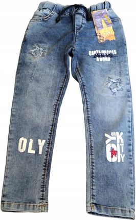 Spodnie jeansy dziecięce 110 r. kieszenie 6-7 lat