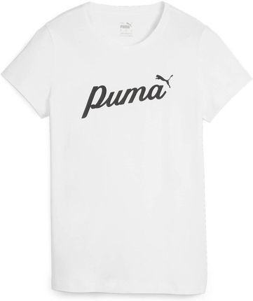 Koszulka damska Puma ESS+ SCRIPT biała 67931502
