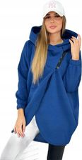 Bluza z krótkim suwakiem jeansowa