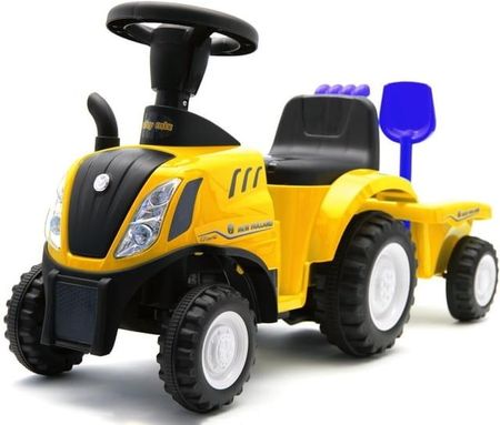 Baby Mix Pojazd Jeździk Traktor Z Przyczepą Żółty Cpoj066