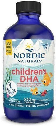 NORDIC NATURALS Childrens DHA Omega-3 dla dzieci 530mg 119 ml