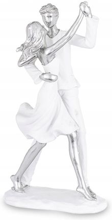 Figurka Para Tańcząca Biało Srebrna 25X13 5X7 154976 13486
