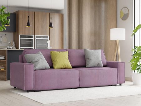 Trzyosobowa Sofa Rozkładana Smart Fioletowa ROZ/DVOU/POH/SMA/FIA