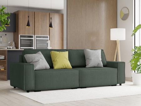 Trzyosobowa Sofa Rozkładana Smart Ciemnozielona ROZ/DVOU/POH/SMA/TZEL
