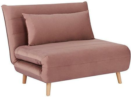 Sofa Arriba Jednoosobowa Duża Velvet Różowa 35721