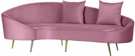 Emaga Sofa Dkd Home Decor Różowy Złoty Metal Poliester 210X120X84 Cm 1285189