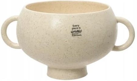 Wazon Ceramiczny Z Uszami Piaskowy 15X21X27 5 Cm 16102